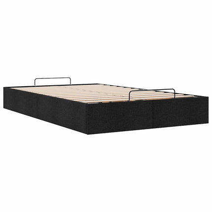 osmannisk sengeramme uden madras 120x190 cm stof sort