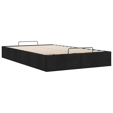 osmannisk sengeramme uden madras 120x190 cm stof sort