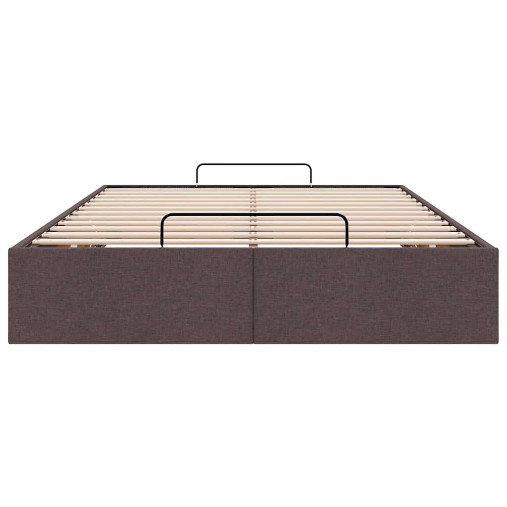 osmannisk sengeramme uden madras 120x190 cm stof mørkebrun