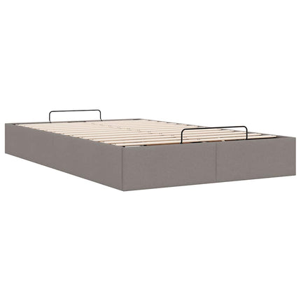 osmannisk sengeramme uden madras 120x190 cm stof gråbrun