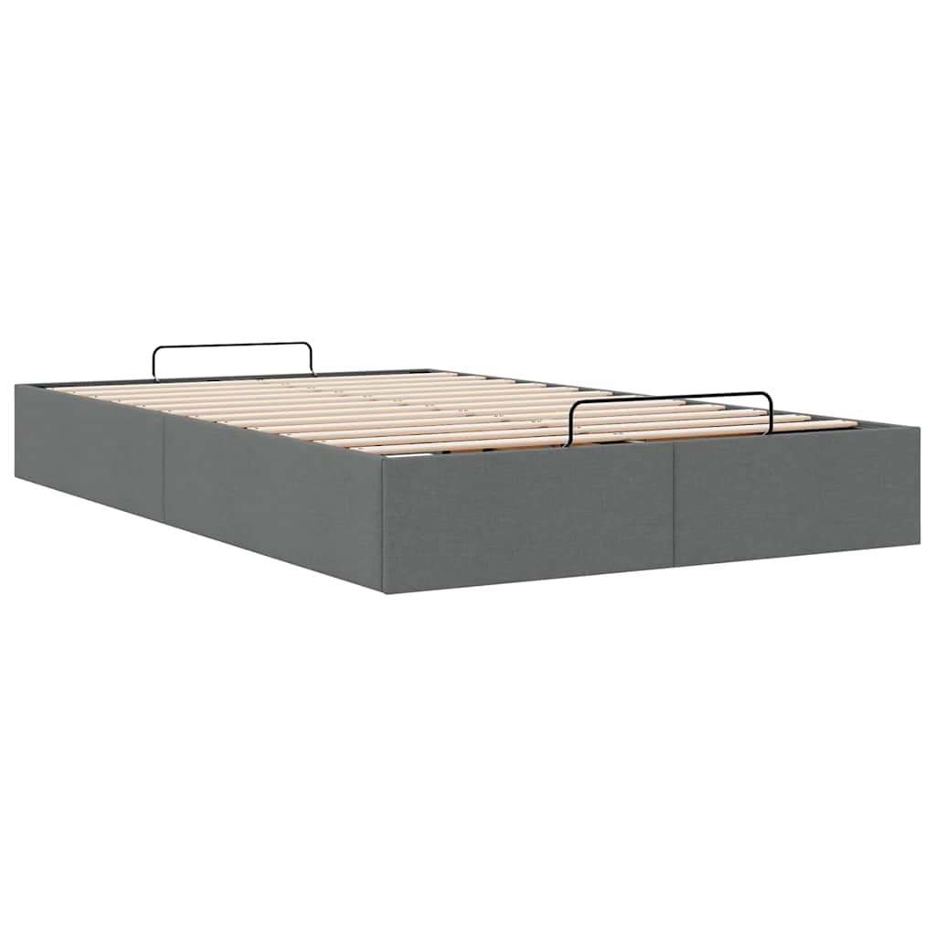 osmannisk sengeramme uden madras 120x200 cm stof mørkegrå
