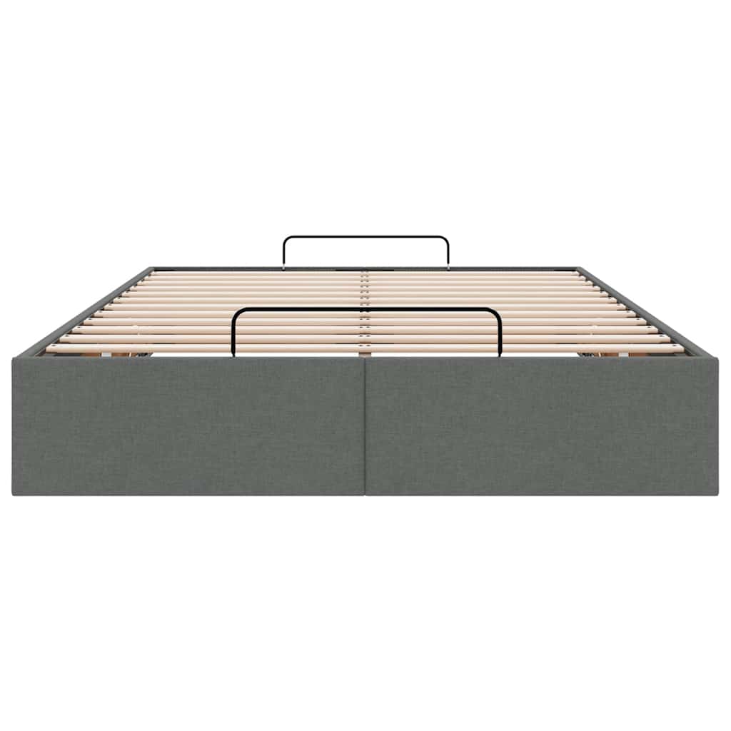 osmannisk sengeramme uden madras 120x200 cm stof mørkegrå
