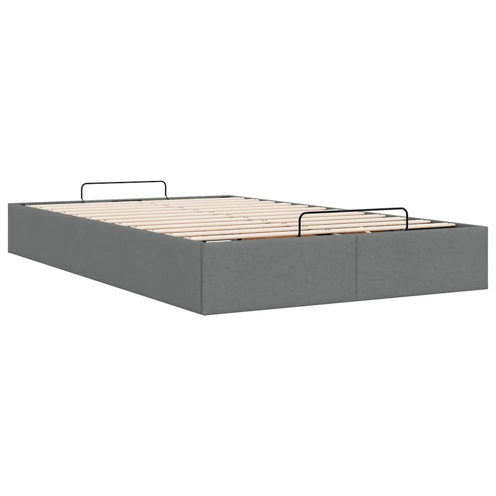 osmannisk sengeramme uden madras 120x200 cm stof mørkegrå