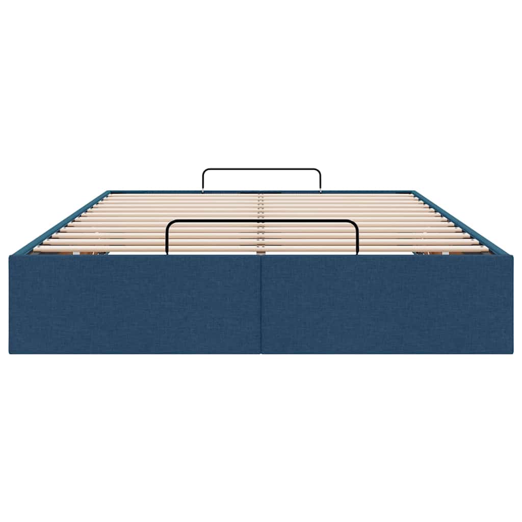 osmannisk sengeramme uden madras 120x200 cm stof blå