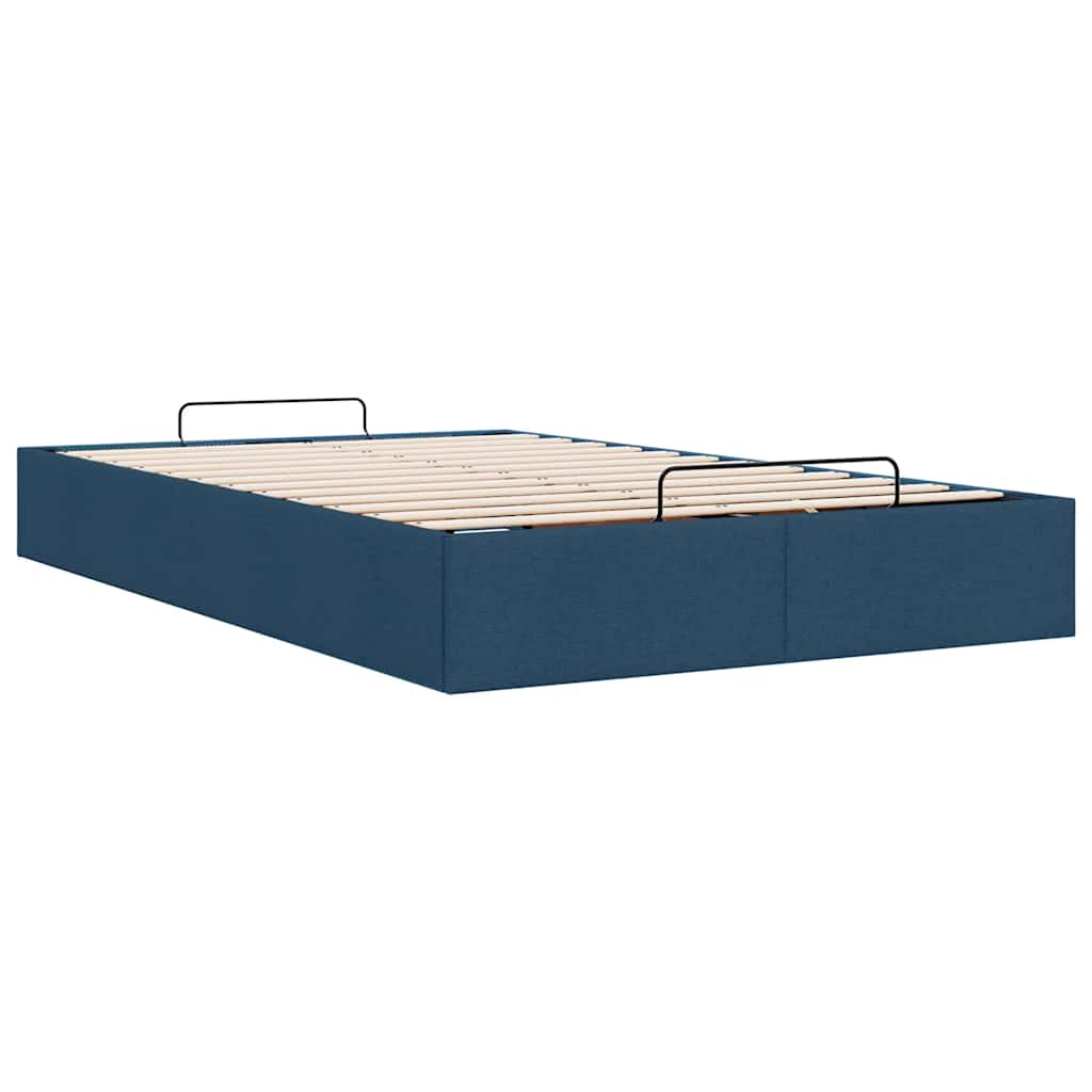 osmannisk sengeramme uden madras 120x200 cm stof blå