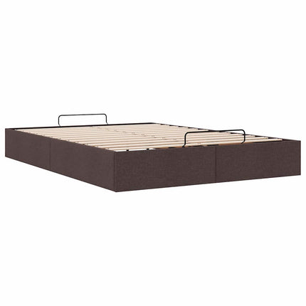 osmannisk sengeramme uden madras 140x190 cm stof mørkebrun