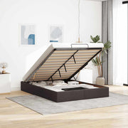 osmannisk sengeramme uden madras 140x190 cm stof mørkebrun