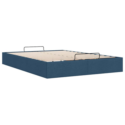 osmannisk sengeramme uden madras 140x190 cm stof blå