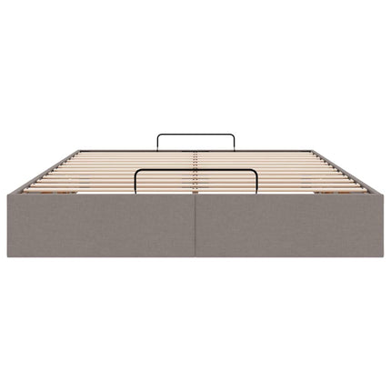 osmannisk sengeramme uden madras 140x200 cm stof gråbrun