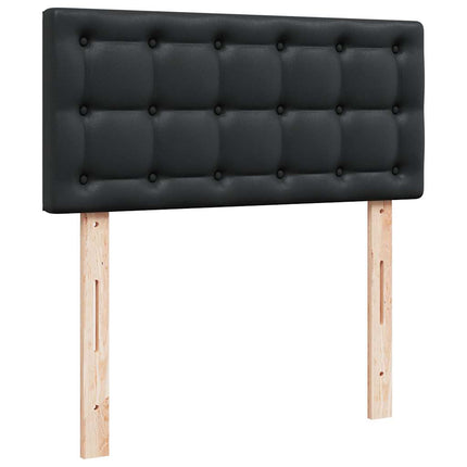 osmannisk seng med madras 80x200 cm kunstlæder sort