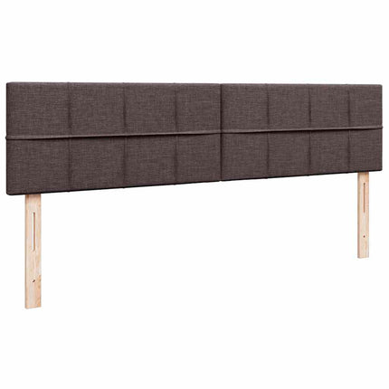 osmannisk sengeramme med madras 200x200 cm stof mørkebrun