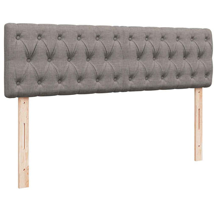 ottoman seng med madras 140x190 cm stof gråbrun