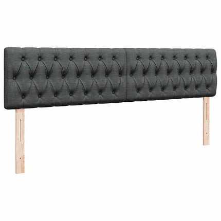 osmannisk sengeramme med madras 160x200 cm stof mørkegrå