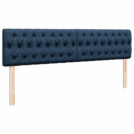 osmannisk sengeramme med madras 180x200 cm stof blå