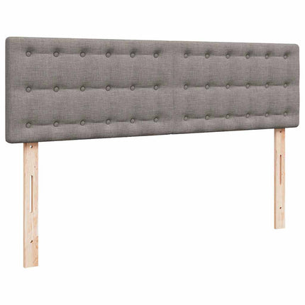 ottoman seng med madras 140x200 cm stof gråbrun
