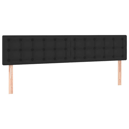 osmannisk sengeramme med madrasser 160x200 cm kunstlæder sort