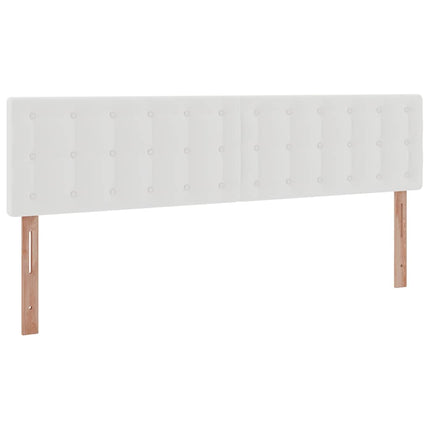 osmannisk sengeramme med madrasser 160x200 cm kunstlæder hvid