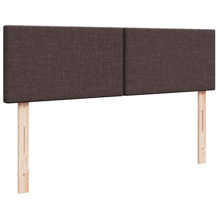 osmannisk sengeramme med madrasser 160x200 cm stof mørkebrun