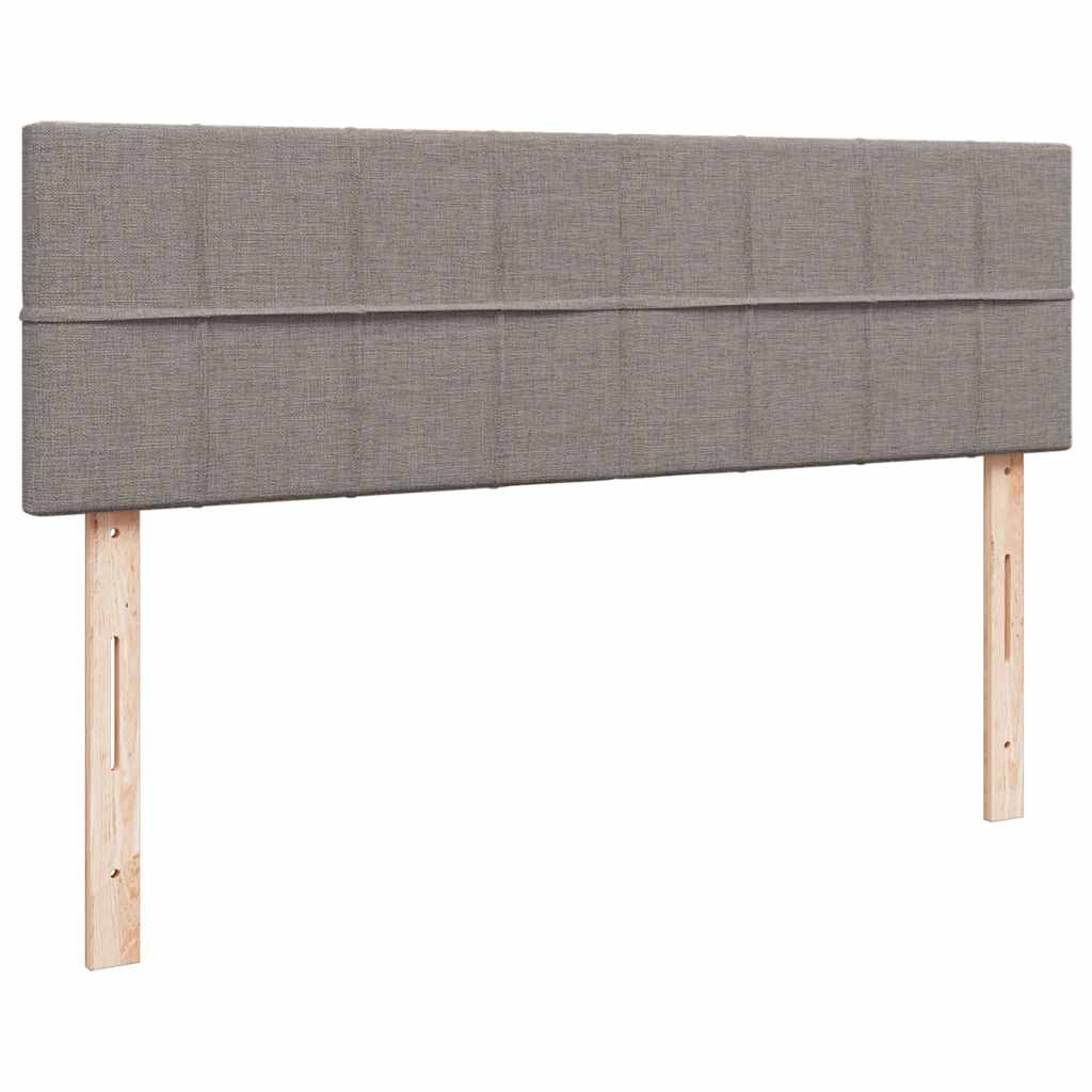 osmannisk sengeramme med madrasser 160x200 cm stof gråbrun