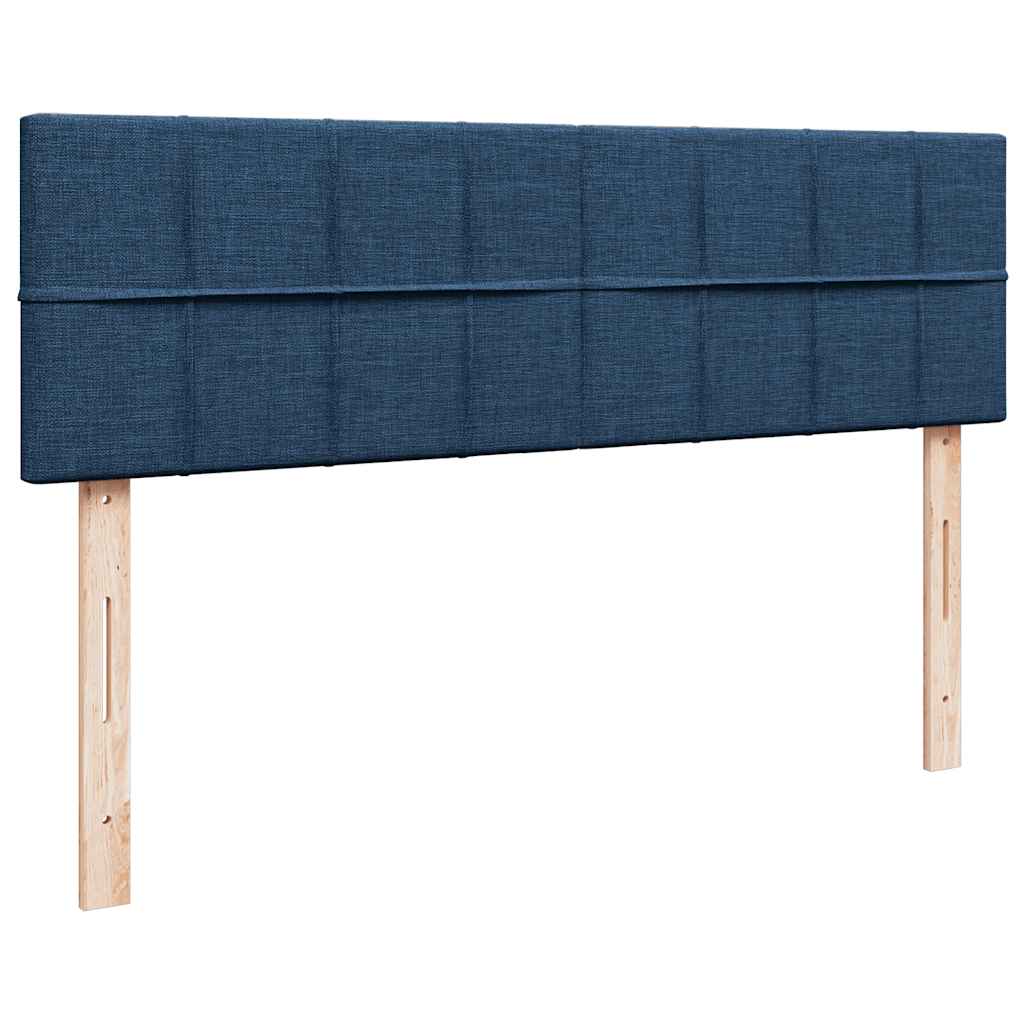 osmannisk sengeramme med madrasser 160x200 cm stof blå