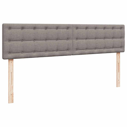 osmannisk sengeramme med madrasser 180x200 cm stof gråbrun