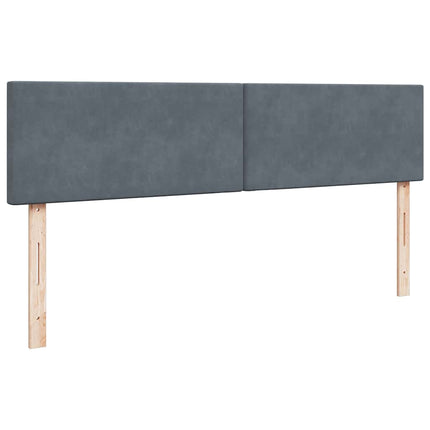 osmannisk sengeramme med madrasser 180x200 cm fløjl mørkegrå