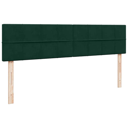 osmannisk sengeramme med madrasser 160x200 cm fløjl mørkegrøn