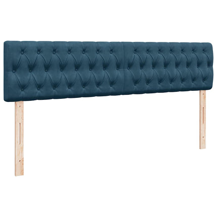 osmannisk sengeramme med madrasser 180x200 cm fløjl mørkeblå