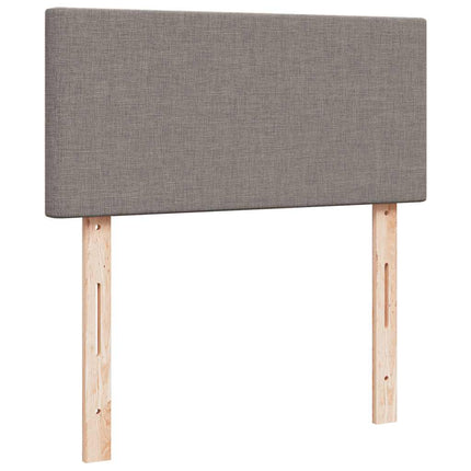ottoman seng med madras 100x200 cm stof gråbrun