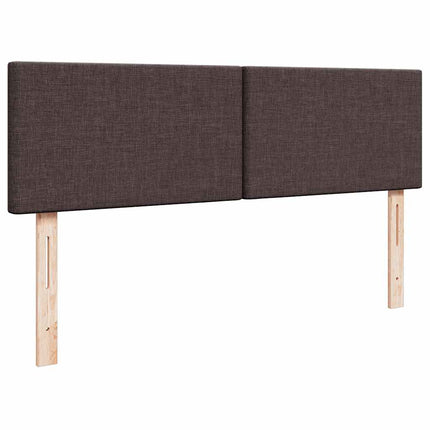 osmannisk sengeramme med madras 140x200 cm stof mørkebrun