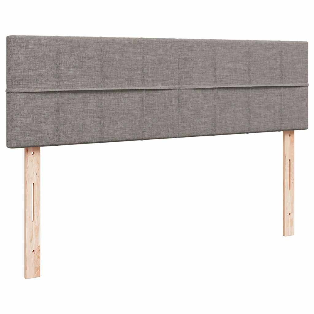 osmannisk sengeramme med madras 160x200 cm stof gråbrun