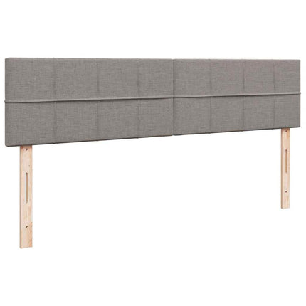 ottoman seng med madras & LEDs 180x200cm stof gråbrun