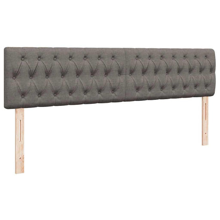 osmannisk sengeramme med madras 160x200 cm stof gråbrun