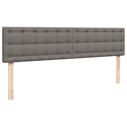 osmannisk sengeramme med madras 160x200 cm stof gråbrun
