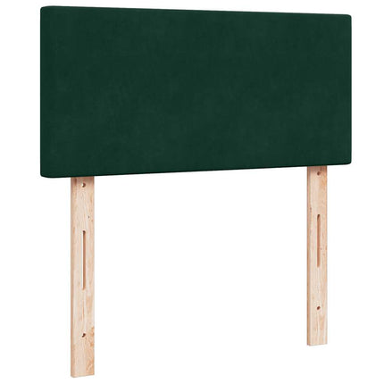 osmannisk sengeramme med madras 90x190 cm fløjl mørkegrøn