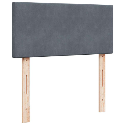 osmannisk sengeramme med madrasser 180x200 cm fløjl mørkegrå
