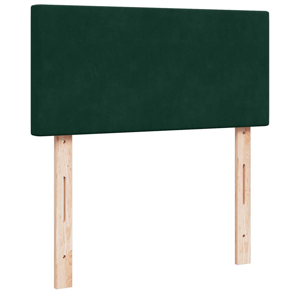osmannisk sengeramme med madrasser 160x200 cm fløjl mørkegrøn