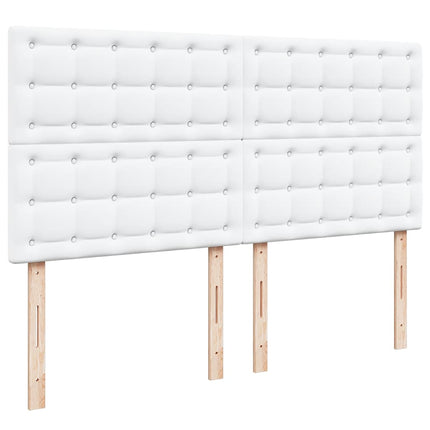 osmannisk sengeramme med madras 180x200 cm kunstlæder hvid
