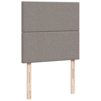 ottoman seng med madras 100x200 cm stof gråbrun