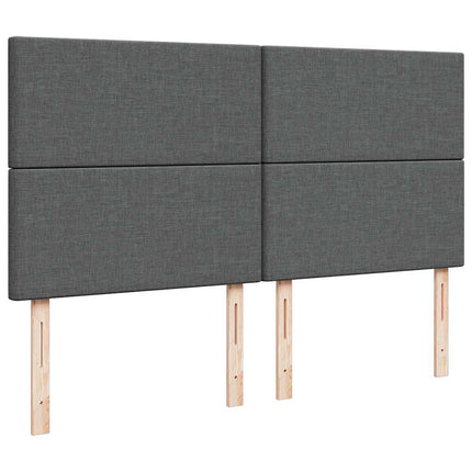 osmannisk sengeramme med madras 160x200 cm stof mørkegrå