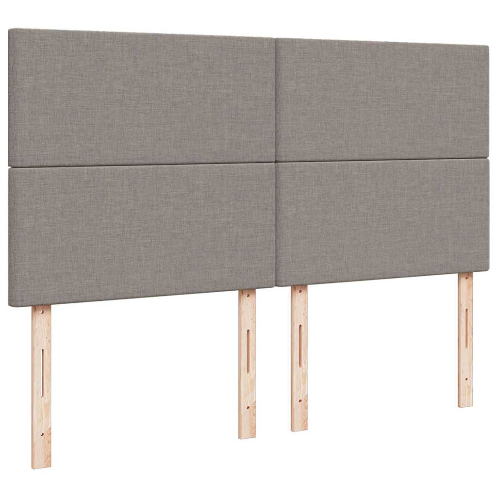 osmannisk sengeramme med madras 160x200 cm stof gråbrun