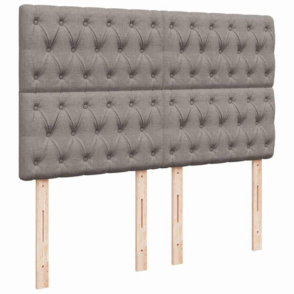 osmannisk sengeramme med madras 140x190 cm stof gråbrun