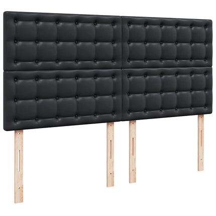 osmannisk sengeramme med madras 180x200 cm kunstlæder sort