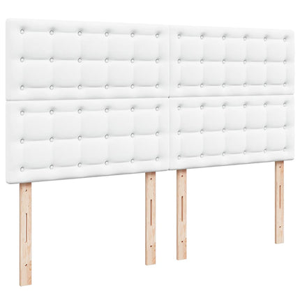 osmannisk sengeramme med madras 180x200 cm kunstlæder hvid
