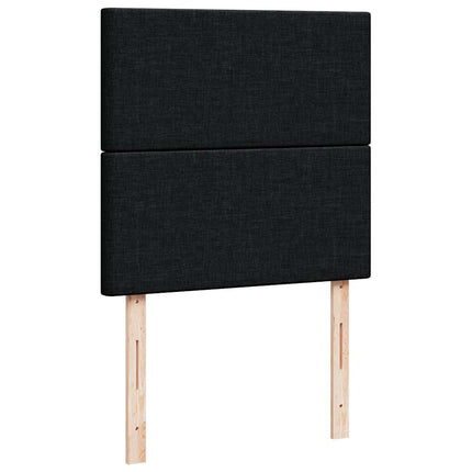 osmannisk sengeramme med madras 90x190 cm stof sort