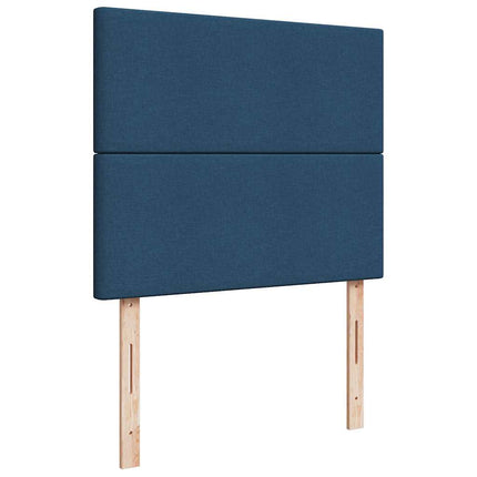 osmannisk sengeramme med madras 120x190 cm stof blå