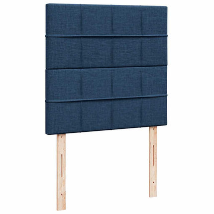 osmannisk sengeramme med madras 80x200 cm stof blå