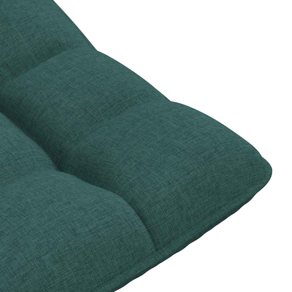 drejelig gulvstol 70x51x79 cm stof mørkegrøn