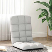 foldbar gulvstol 71x51x62 cm stof skygrå