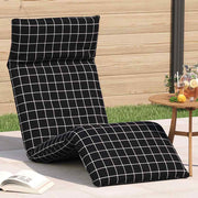 foldbar liggestol 175x54x8,5 cm oxfordstof sortternet